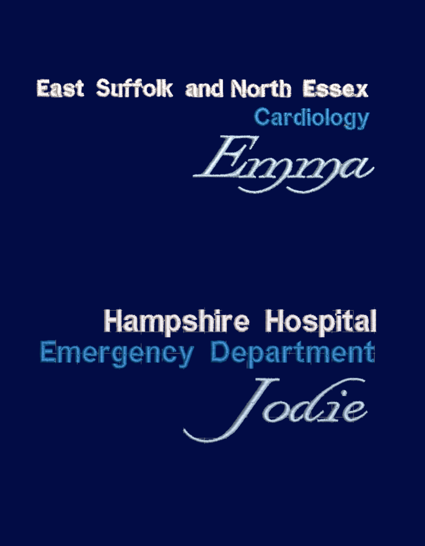 Custom Embroidered Hospital Work Fleece