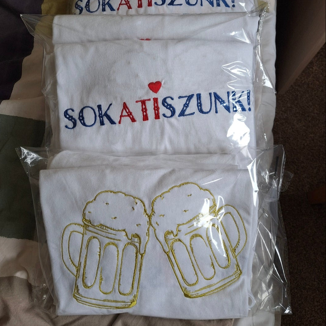Egyedi hímzett legénybúcsú pólók – Személyre szabva a csapatotoknak