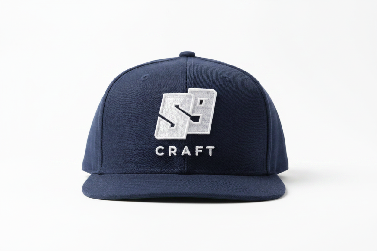 S9 Craft sapka fehér hímzéssel
